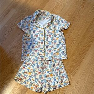 Roller Rabbit Multicolor Animal Print Pajama Set